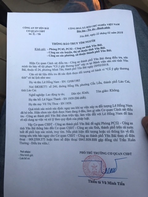 Truy tìm chồng sản phụ côn đồ, đánh bác sĩ trọng thương