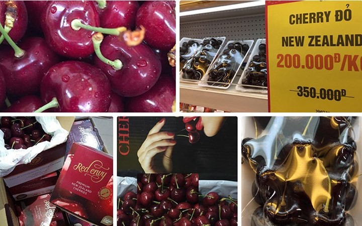 Loạn gi&aacute; cherry nhập ngoại ng&agrave;y cận Tết - Ảnh 1.