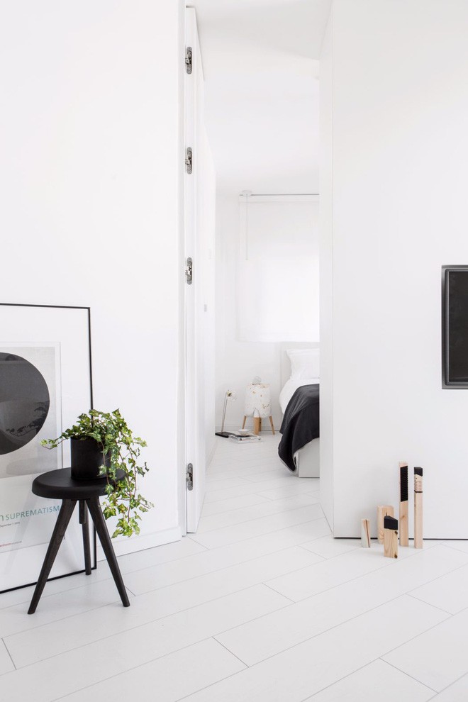 Căn hộ 42m² rộng thênh thang nhờ màu trắng tinh khôi - Ảnh 3.