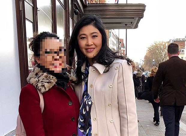 Lộ thêm hình ảnh bà Yingluck đang ở Anh