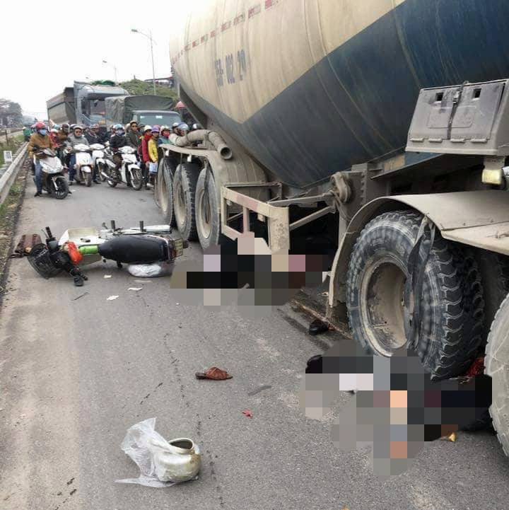 Va chạm với xe bồn ngày đầu năm, 2 người tử vong thương tâm