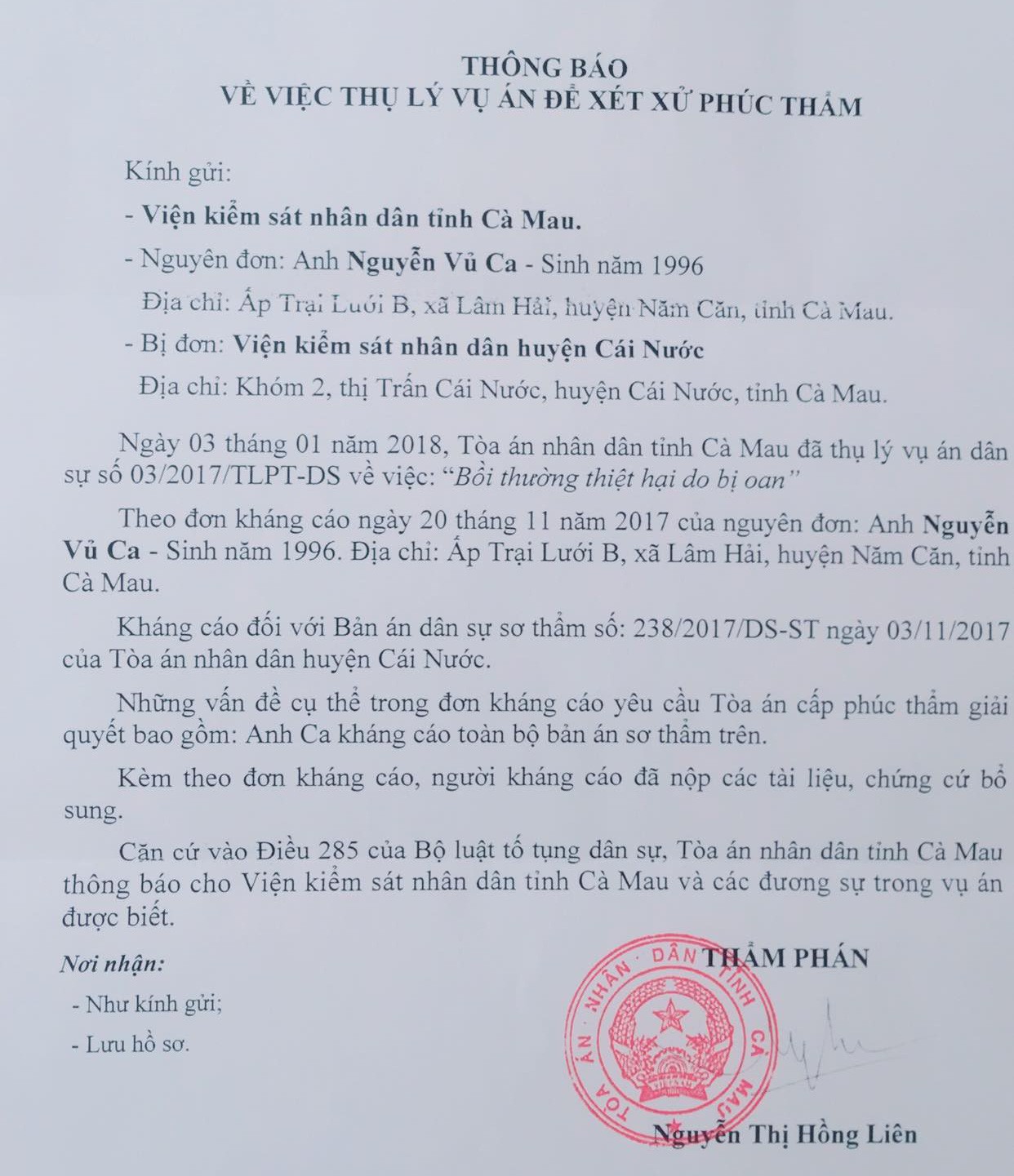 Thanh niên bị oan dứt khoát không nhận 175 triệu đồng cho 386 ngày tù - Ảnh 1.