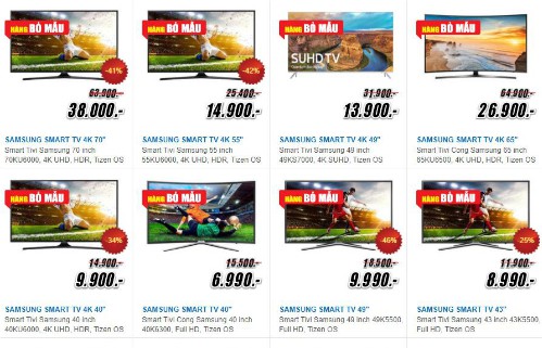 Nhiều siêu thị điện máy xả hàng trưng bày sau Tết - Ảnh 1.