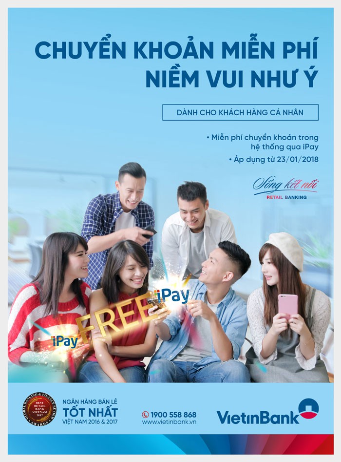 VietinBank miễn phí chuyển khoản trong hệ thống - Ảnh 1.