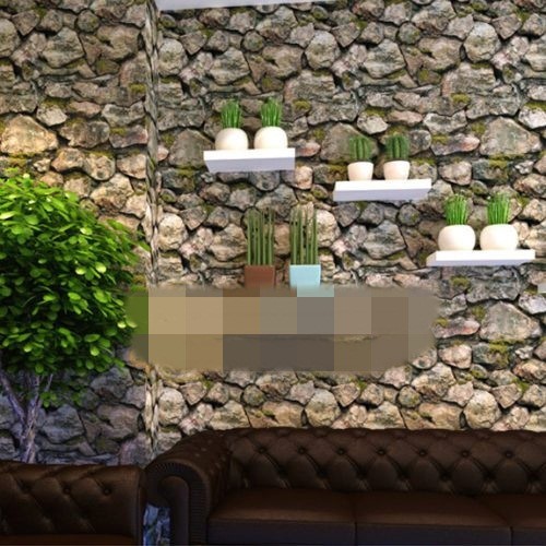 10 mẫu giấy d&aacute;n tường giả đ&aacute; 3D chinh phục mọi thị gi&aacute;c - Ảnh 10.
