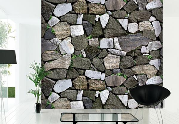 10 mẫu giấy d&aacute;n tường giả đ&aacute; 3D chinh phục mọi thị gi&aacute;c - Ảnh 3.
