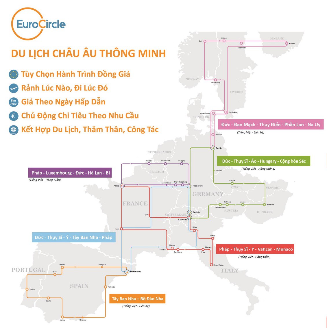 Tour du lịch ch&acirc;u &Acirc;u linh hoạt EuroCircle - Ảnh 1.