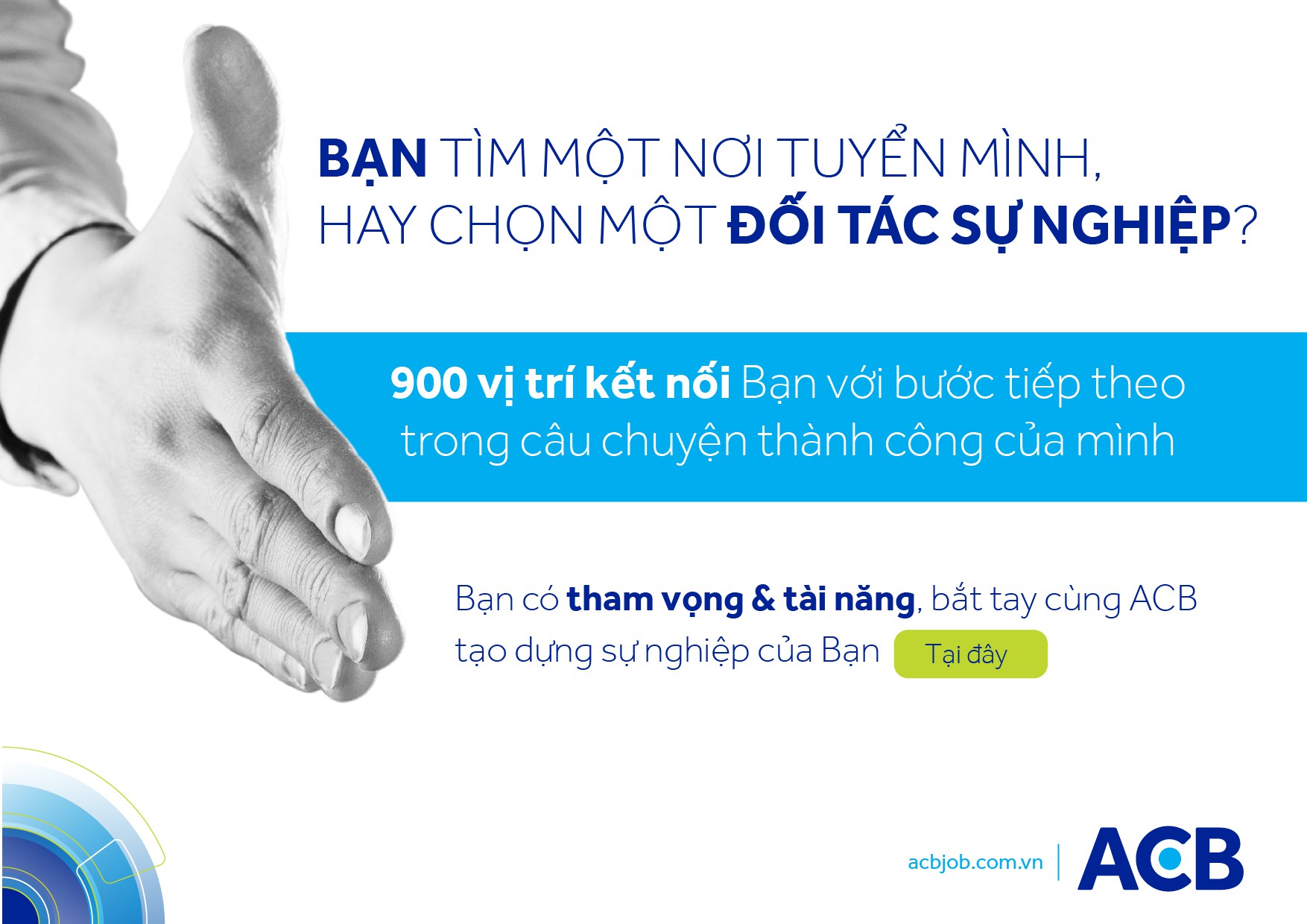 ACB tuyển dụng 900 đối t&aacute;c sự nghiệp - Ảnh 1.