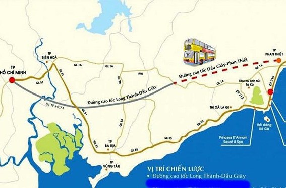 Cao tốc Bắc - Nam có thể dừng dự án Dầu Giây - Phan Thiết của Bitexco