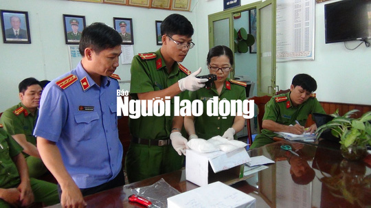 Bắt khẩn cấp 2 đối tượng mua bán ma túy đá có vũ khí nguy hiểm - Ảnh 2.