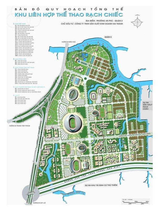 Chuẩn bị chọn phương án quy hoạch Khu liên hợp Rạch Chiếc