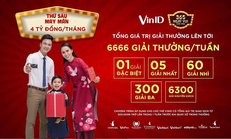 100 tỉ đồng tri ân chủ thẻ VinID