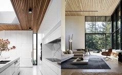 Thiết kế trần gỗ cho ngôi nhà bừng sáng