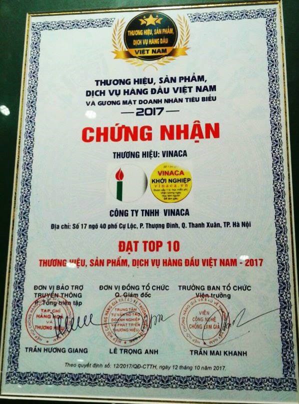 Đơn vị tôn vinh thương hiệu Vinaca từ chối trả lời về số tiền doanh nghiệp hỗ trợ