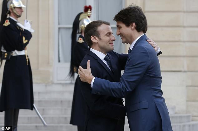 Ngưỡng mộ mối tình giữa 2 nhà lãnh đạo Pháp - Canada - Ảnh 1.