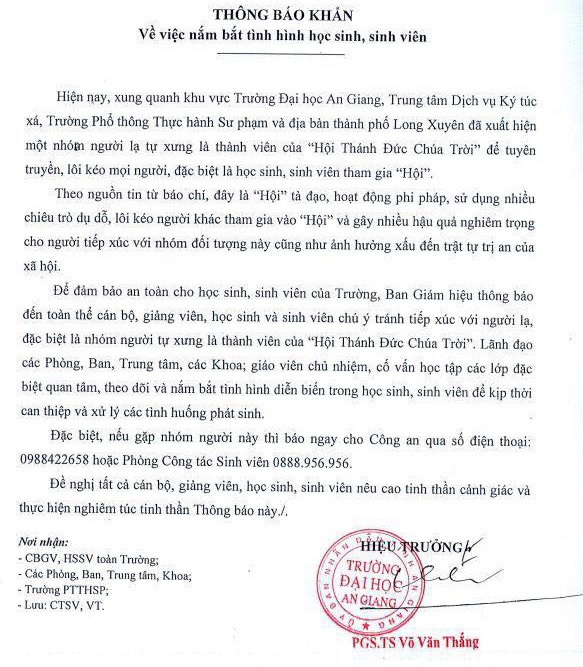 &ldquo;Hội Th&aacute;nh Đức Ch&uacute;a Trời&rdquo; đ&atilde; &ldquo;l&acirc;y&rdquo; tới An Giang - Ảnh 2.