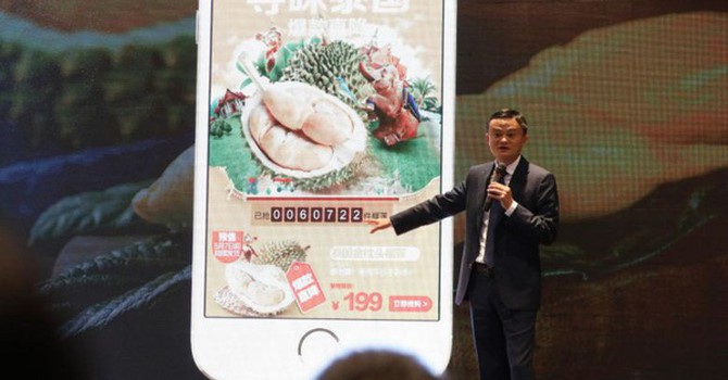 Jack Ma vừa giúp Thái Lan bán 200 tấn sầu riêng chỉ trong 1 phút