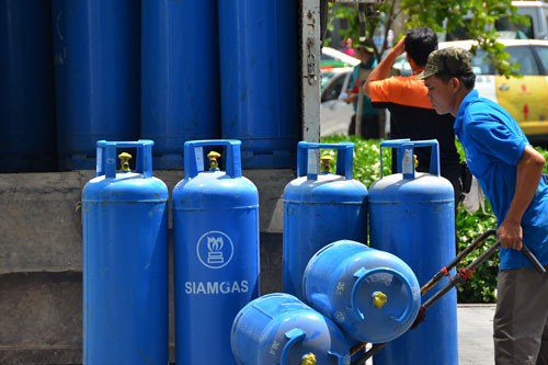 Gas tăng 10.000 đồng/bình 12 kg