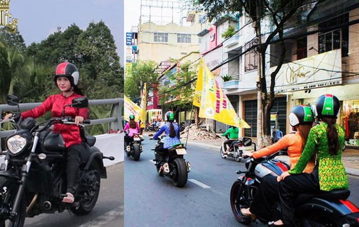 Từ tượng con giáp khỏa thân đến mặc áo bà ba cưỡi mô tô