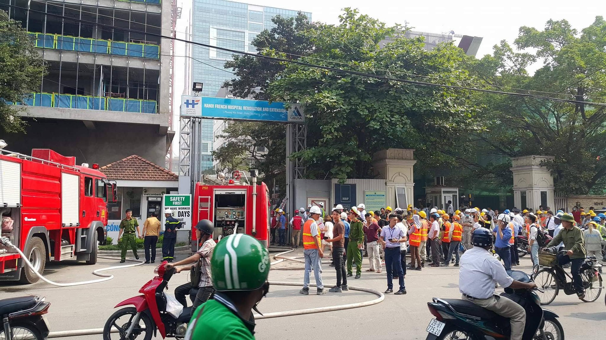 Cháy lớn tại Bệnh viện Việt-Pháp