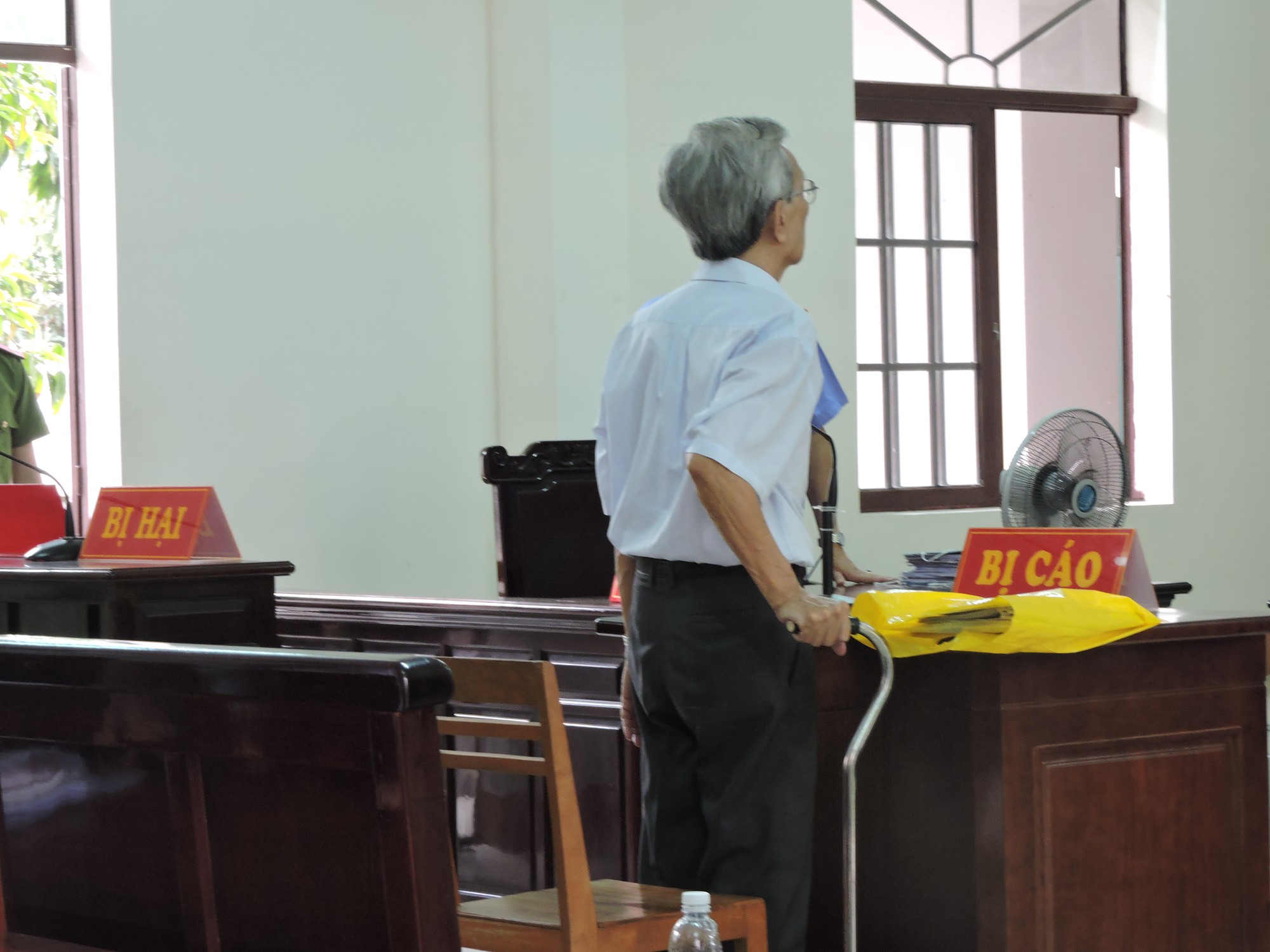 &Ocirc;ng l&atilde;o d&acirc;m &ocirc; trẻ em ở Vũng T&agrave;u chống gậy đến phi&ecirc;n xử ph&uacute;c thẩm - Ảnh 2.