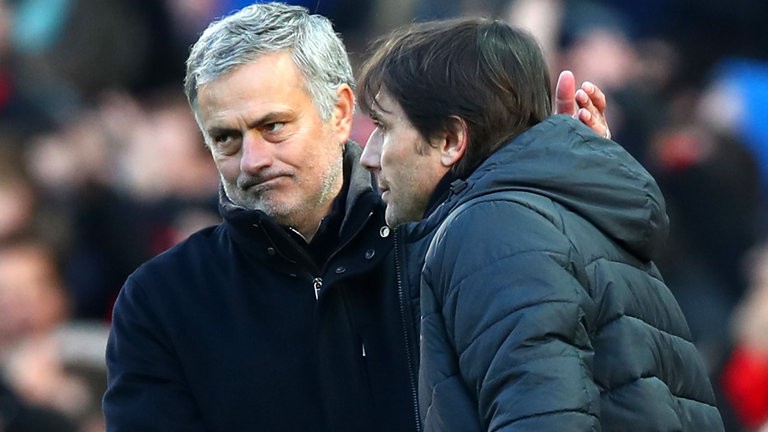 Conte đã "xóa tan hận thù" với Mourinho