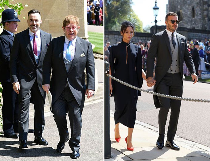 Elton John h&ocirc;n David Beckham trong đ&aacute;m cưới Ho&agrave;ng tử Anh - Ảnh 7.