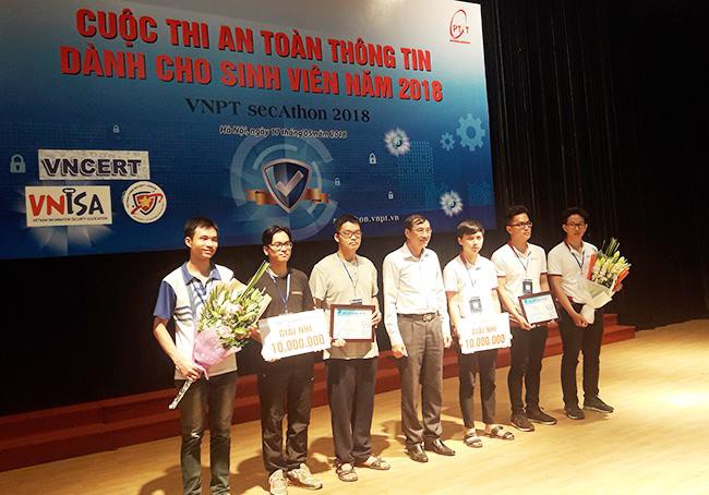 Sinh viên Duy Tân đứng thứ nhì tại Cuộc thi An toàn Thông tin - VNPT Secathon 2018