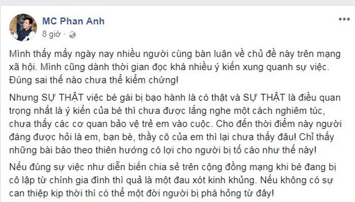 Vụ MC Minh Tiệp bị tố bạo h&agrave;nh trẻ em: Sao Việt bức x&uacute;c - Ảnh 3.