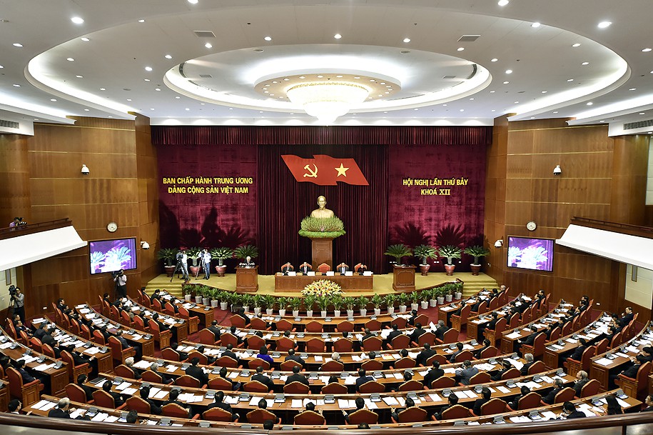 Cận cảnh khai mạc Hội nghị Trung ương 7 - Ảnh 8.