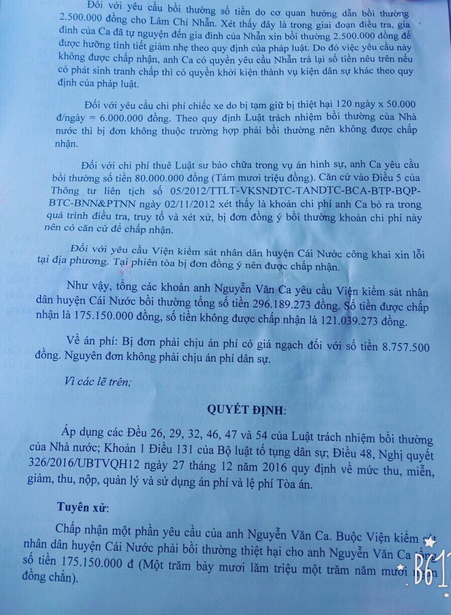 Thanh niên bị oan dứt khoát không nhận 175 triệu đồng cho 386 ngày tù - Ảnh 5.