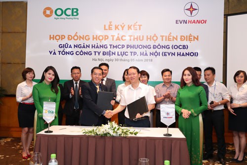 OCB và EVN HANOI hợp tác thu hộ tiền điện