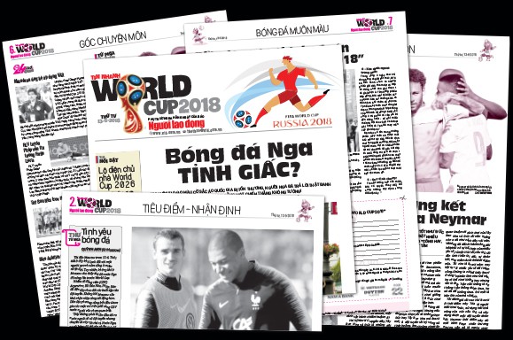 Hôm nay, phát hành Tin nhanh World Cup 2018