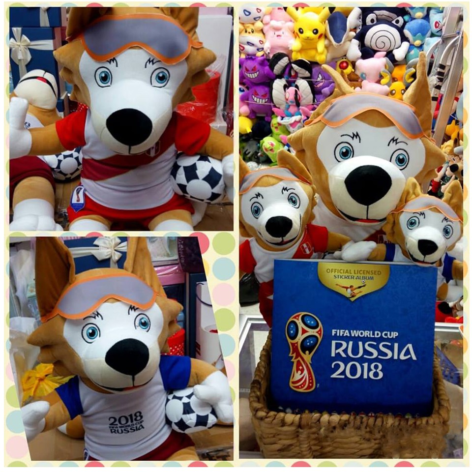 Đua nhau săn tìm sói bông Zabivaka - linh vật World Cup 2018