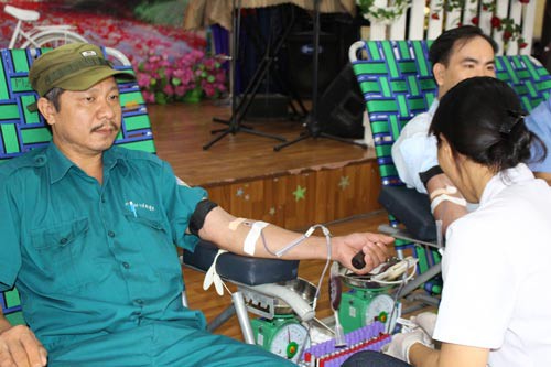 CNVC-LĐ hiến máu tình nguyện