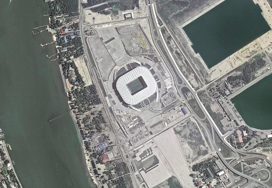 Chi&ecirc;m ngưỡng 12 s&acirc;n b&oacute;ng World Cup tuyệt đẹp từ kh&ocirc;ng trung - Ảnh 26.