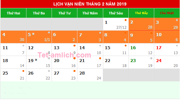 Năm 2019 có thể được nghỉ Tết âm lịch đến 9 ngày