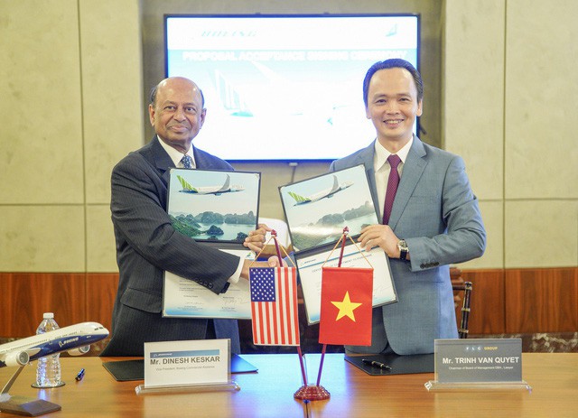 Bamboo Airways ký thỏa thuận mua 20 máy bay Boeing 787-9 Dreamliner giá 5,6 tỉ USD