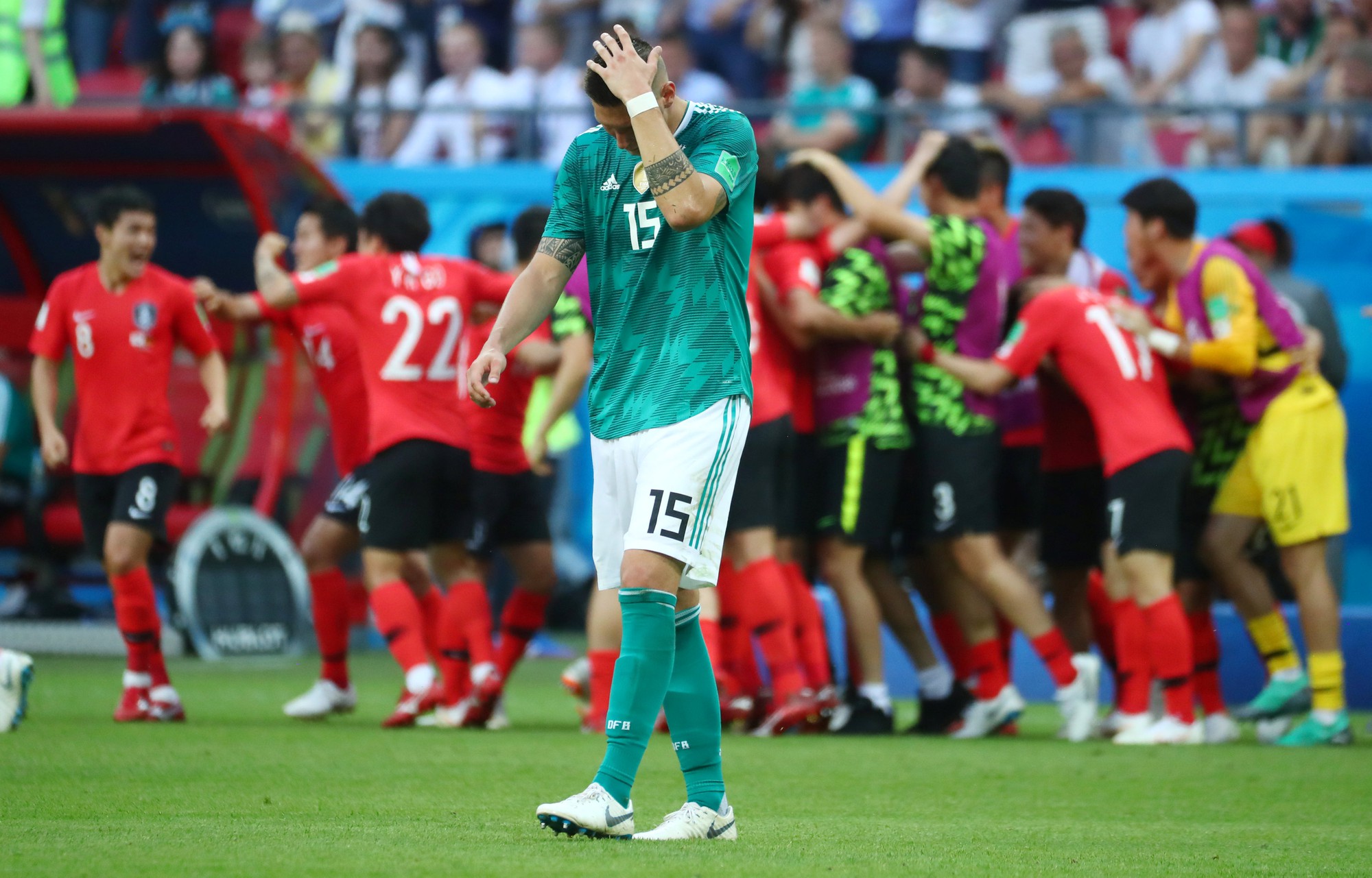 H&agrave;n Quốc tạo đại địa chấn, loại Đức khỏi World Cup - Ảnh 7.