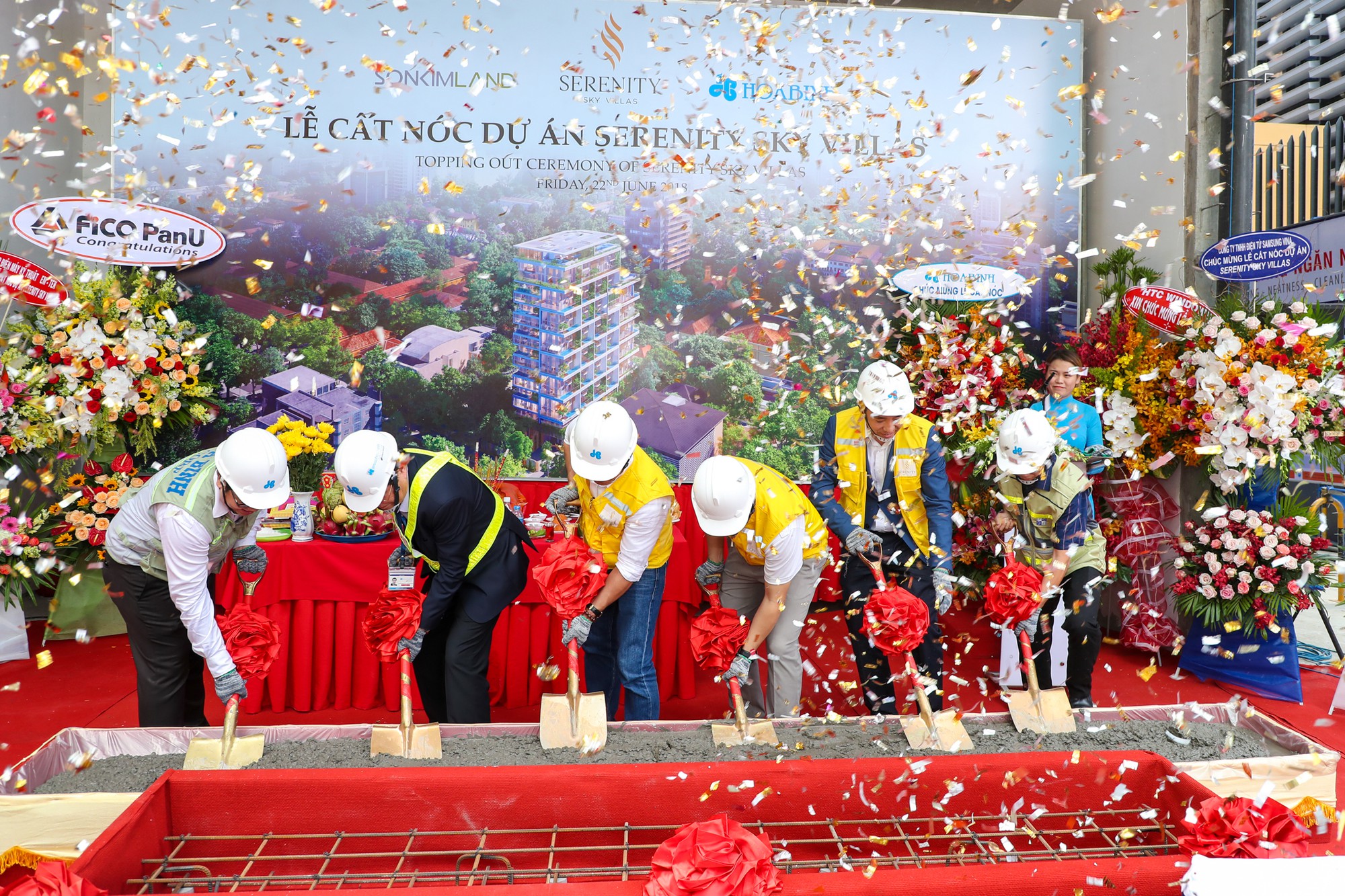 SonKim Land cất n&oacute;c dự &aacute;n biệt thự tr&ecirc;n kh&ocirc;ng Serenity Sky Villas - Ảnh 1.