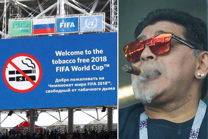 Maradona: Chửi thề, giơ ng&oacute;n tay thối v&agrave;&hellip; ngất xỉu tr&ecirc;n s&acirc;n - Ảnh 1.