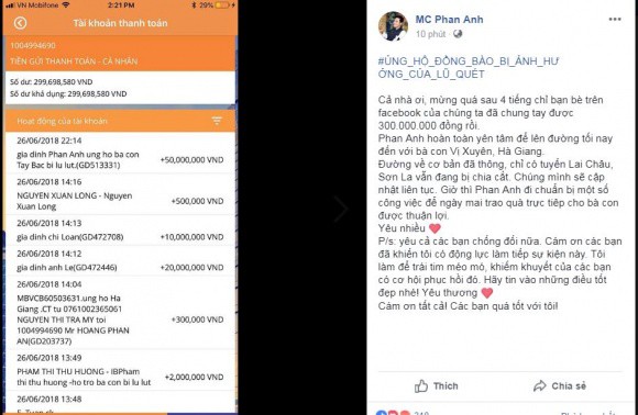 Sao Việt chung tay giúp người dân Hà Giang gặp nạn do mưa lũ - Ảnh 1.