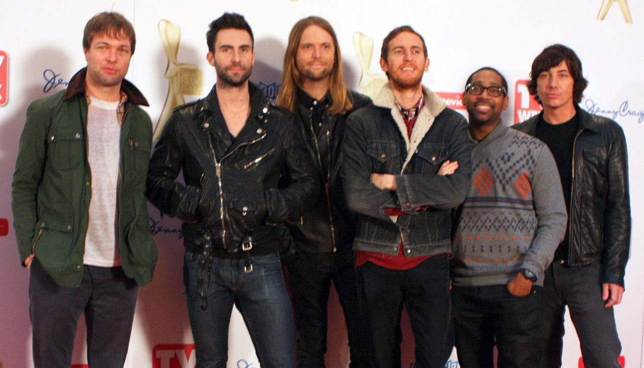Maroon 5 đang thành tiêu điểm âm nhạc thế giới