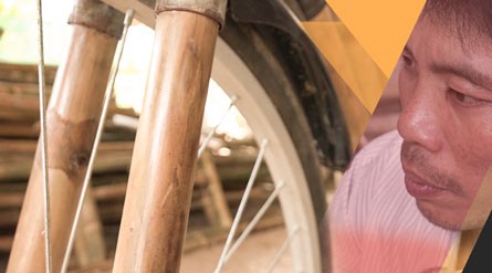 (eMagazine) - Xe đạp tre “Made in Trà Vinh” của nghệ nhân người Khmer