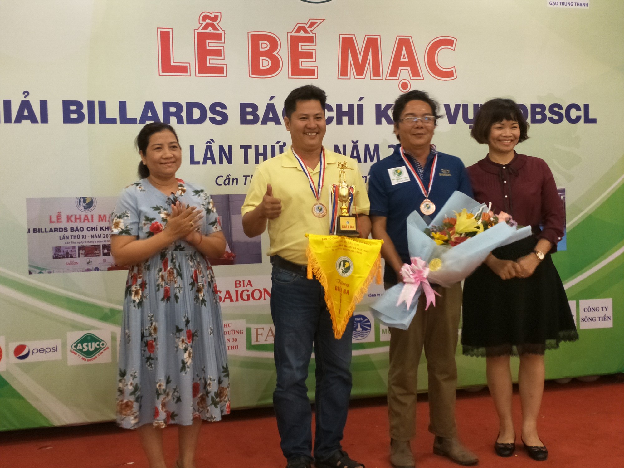 S&ocirc;i nổi tranh t&agrave;i tại Giải Bida b&aacute;o ch&iacute; mở rộng ĐBSCL lần thứ 11 - Ảnh 4.