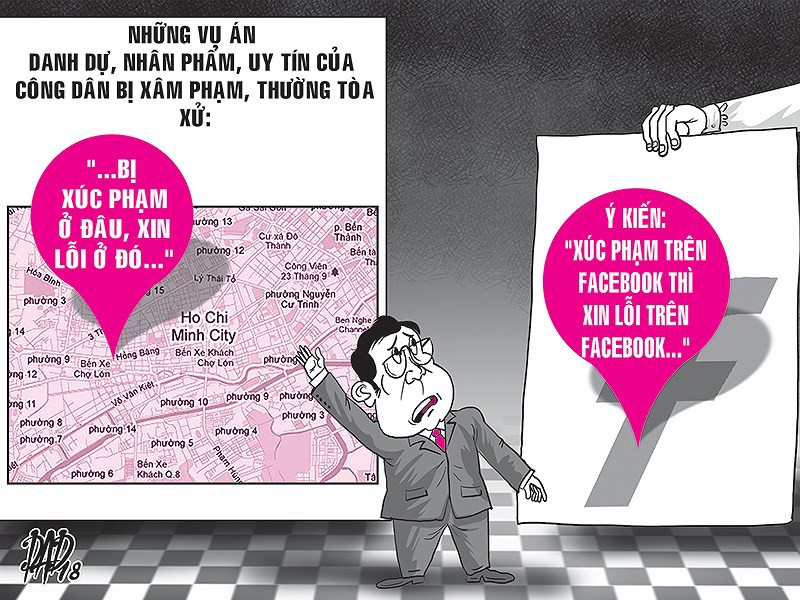 Nguyên đơn bất ngờ yêu cầu xin lỗi trên... Facebook!