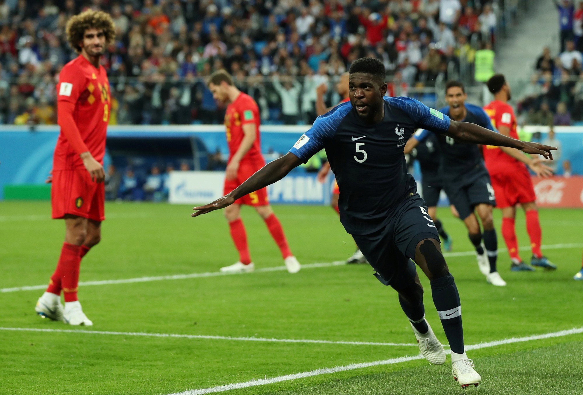 Trung vệ Umtiti lập công, tuyển Pháp vào chung kết