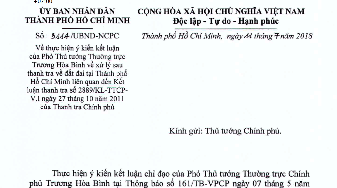 Báo cáo sai phạm đất ở TP HCM: Chỉ kiểm điểm, không kỷ luật