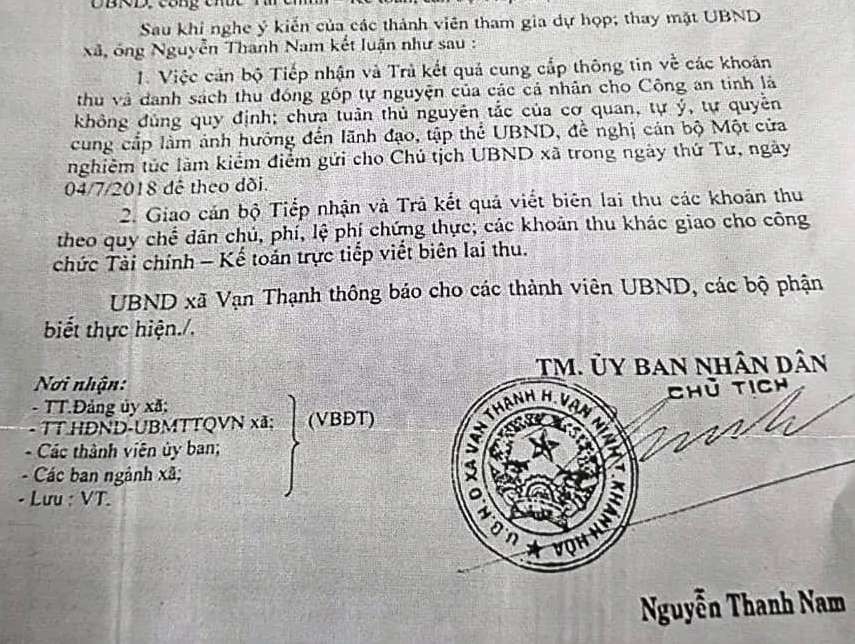 Kiểm điểm cấp dưới vì cung cấp thông tin cho công an điều tra tiêu cực - Ảnh 2.
