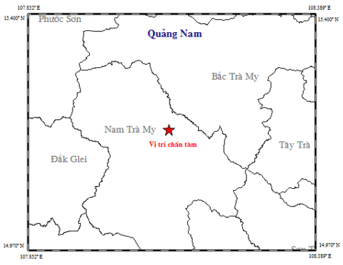 Xảy ra 3 trận động đất liên tiếp tại Quảng Nam và Sơn La